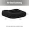 Mind Reader Air-Cloud Booster Seat Cushion for Office, Car, Wheelchair, Support Pillow with Carry Handle, Black